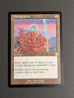 MTG Card - 1x Defense Grid - Brother's War - NM - Schematic Magic The Gathering - Image 2