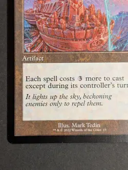 MTG Card - 1x Defense Grid - Brother's War - NM - Schematic Magic The Gathering - Image 3