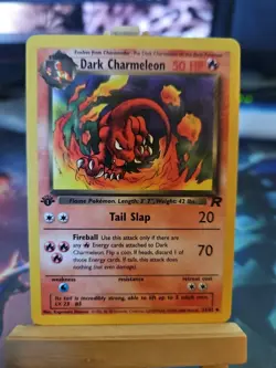 Pokemon Dark Charmeleon TCG Card 32/82 1st Edition Rocket LP+ Clean! - Image 1