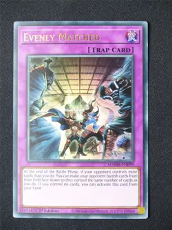 Evenly Matched MAMA Ultra Rare - 1st ed Yugioh Card #92V - Image 1