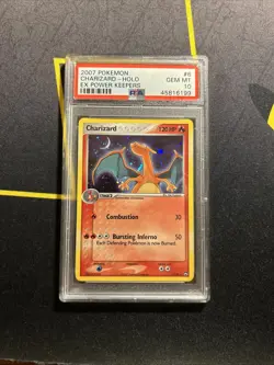 PSA 10 Charizard 6/108 Holo -Vintage Rare Graded Pokemon Card- EX Power Keepers - Image 1