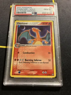 PSA 10 Charizard 6/108 Holo -Vintage Rare Graded Pokemon Card- EX Power Keepers - Image 3