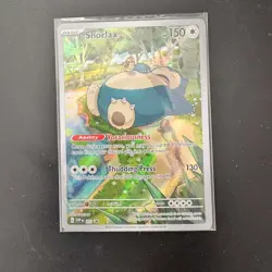 Snorlax Promo 051 SVP: Scarlet & Violet Card Holo Pokemon 151 ETB Promo Black - Image 1