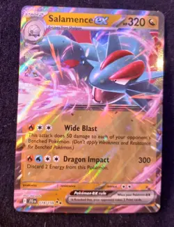 Salamence Ex 114/159 NM ~ Pokemon TCG Card Sv09: Journey Together English - Image 1
