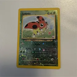 Pokemon Ledyba Southern Islands Reverse Holo Promo Card 07/18 40 HP 2001 - Image 1