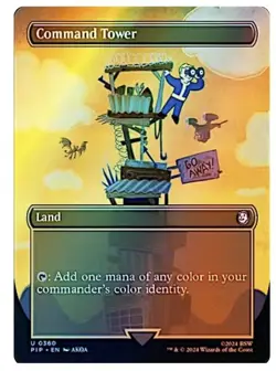 NM FOIL - Command Tower (Borderless) Universes Beyond - Image 1