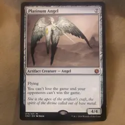 MTG Magic the Gathering Platinum Angel (265/1358) The List LP - Image 1