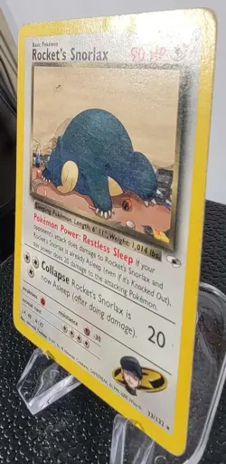 Pokemon Rocket's Snorlax Card 033/132 Gym Heroes Regular - Image 3