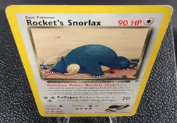 Pokemon Rocket's Snorlax Card 033/132 Gym Heroes Regular - Image 4