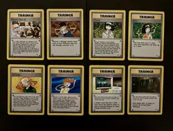 Pokemon Gym Heroes Rare Non-Holo Complete TRAINER Set 97-104. Near Mint - Image 1
