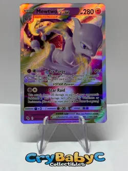 Pokemon Mewtwo VSTAR 031/078 Pokemon GO ULTRA RARE - Image 1