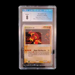 2003 Pokemon Black Star Promos Holo Ruby & Sapphire Groudon Ex 002 CGC 8 - Image 1