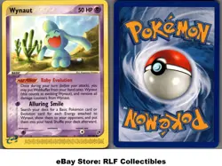 2003 Pokemon, EX Sandstorm, #54/100 Wynaut, Uncommon - Image 1