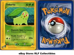 2002 Pokemon, Expedition, #99/165 Chikorita, Common - Image 1