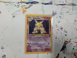 Pokemon TCG Alakazam 1/130 Base Set 2 Holo NM - Swirl - Image 1