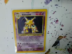 Pokemon TCG Alakazam 1/130 Base Set 2 Holo NM - Swirl - Image 2