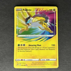 Pokemon Raikou Sword & Shield Vivid Voltage Amazing Rare #050 - Image 1