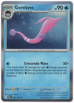 Gorebyss Holo Rare #056/182 Pokemon Destined Rivals Near Mint - Image 1