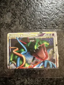 Pokemon TCG Rayquaza & Deoxys Legend Undaunted 89/90 Holo Rare Near Mint NM - Image 1