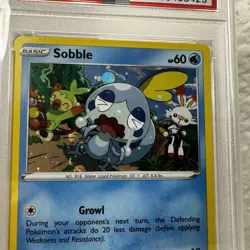 2020 Pokemon Sword & Shield BSP #073 - 3 Blisters Pack Sobble HOLO - PSA 9 MINT - Image 4