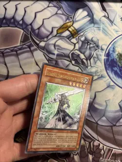 Silent Swordsman LV5 1st Edition FET-EN008 Ultimate Rare Yu-Gi-Oh MP/LP (CD) - Image 3