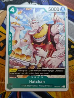 Hatchan Green One Piece Trading Card Wings Of The Captain OP06-031 - Image 1