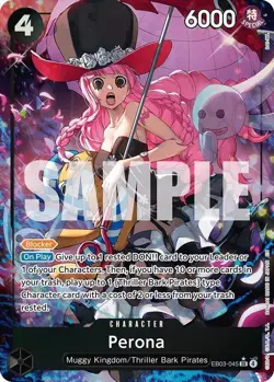 One Piece CCG - EB03 Heroines Edition - EB03-045 - Perona SR AA - English - Image 1