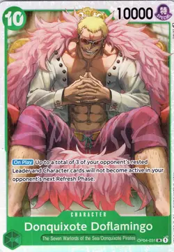 Donquixote Doflamingo OP04-031 SR - One Piece Kingdoms of Intrigue - Foil (NM) - Image 1