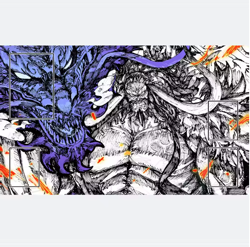 One Piece TCG Card Game Play mat manga KAIDO TCG duel play mat OPCG pad tr - Image 1