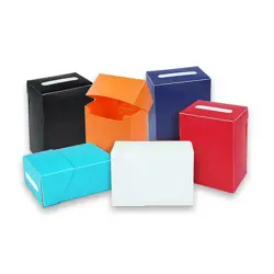 Porta deck ® 80+ Pokemon MTG One Piece Yu-gi-oh ® Solid ® Deck Box ® Nero ® - Image 1