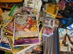 One Piece TCG Card Game 100 Cards Collection Mixed Lot w/ 10 FOILS Included - Image 1