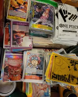 One Piece TCG Card Game 100 Cards Collection Mixed Lot w/ 10 FOILS Included - Image 2