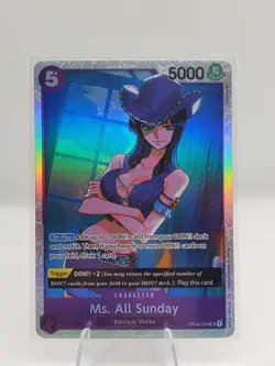 Ms. All Sunday One Piece TCG Kingdom of Intrigue OP04-064 SR Holo Super Rare Eng - Image 1