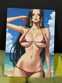 R18+ UNCENSORED BOA HANCOCK ONE PIECE ANIME WAIFU CARD (ASK FOR PHOTO OF BACK) - Image 1