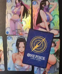 Sexy Boa Hancock Card One Piece Waifu Anime Goddess Story Doujin 9 Pcs/Set .3a. - Image 2