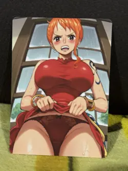 R18+ UNCENSORED NAMI ONE PIECE ANIME WAIFU CARD (ASK FOR PHOTO OF BACK) - Image 1
