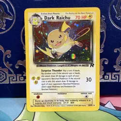 Pokemon TCG Dark Raichu 83/82 Team Rocket Holo - Near Mint NM - Image 1