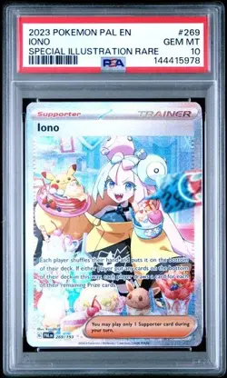 PSA 10 Iono 269/193 Pokemon Paldea Evolved Special Illustration Rare - Image 1