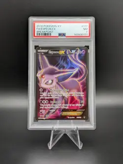 2016 Pokemon TCG XY BREAKpoint Espeon EX Full Art PSA 7 NM - Image 1