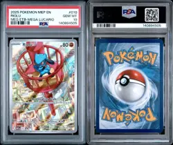 2025 POKEMON MEP EN-ME BLACK STAR PROMO 010 RIOLU MEGA EVOLUTION PSA 10 - Image 3