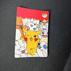 Pikachu Fishing Holo Pokemon Vintage Pocket Monster Vending Prism Sticker 447 - Image 4