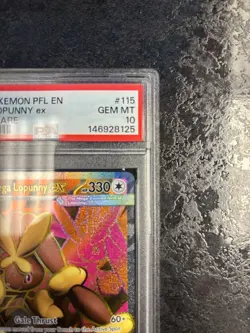 2025 POKEMON PFL EN MEGA LOPUNNY ex ULTRA RARE #115 💎 PSA 10 - Image 2
