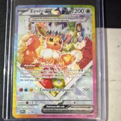 Pokemon Eevee ex SVP 174 Promo Full Art Basic Normal Holo 200 HP - Image 2