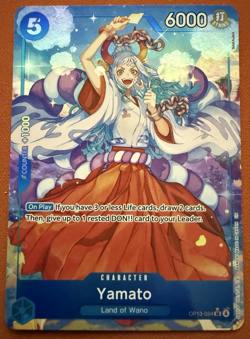 One Piece TCG OP13 OP13-054 Yamato Alt-Art Blue SR English - Image 1