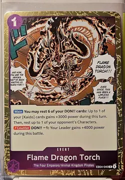 Flame Dragon Torch EB04-040 Rare Event - One Piece The Azure Sea's Seven OP14 NM - Image 1
