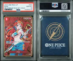 PSA 10 Nami ST01-007 Parallel Gold THE BEST Storage Box Set ONE PIECE Japanese - Image 3