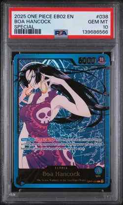 Boa Hancock SP EB-02 PSA 10 Gold Leader OP07-038 Extra Booster 25th POP 52 - Image 1