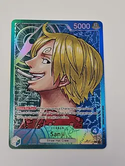 Sanji Leader Alt Art OP02-026 Paramount War English One Piece Rare Foil Holo - Image 1