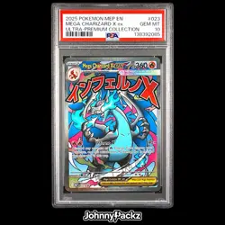Mega Charizard X ex MEP023 - 2025 UPC Black Star Promo - Pokemon Card - PSA 10 - Image 1