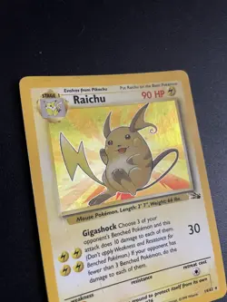 Raichu | 14/62 | Fossil | Holo | Pokemon Card | MP - Image 2